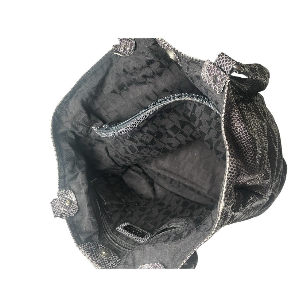 Furla Leather Handbag, Grey Blue, Silver Hardware, Made In Italy - Picture 8 of 16